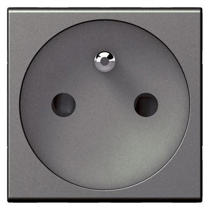 572521 Socket - French - 2P+E shuttered - 10/16 A - 2 modules - Magnesium