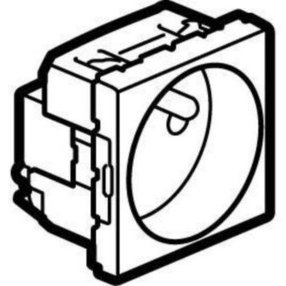 572521 Socket - French - 2P+E shuttered - 10/16 A - 2 modules - Magnesium