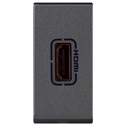 572596 HDMI socket - preterminated - 1 module - Magnesium