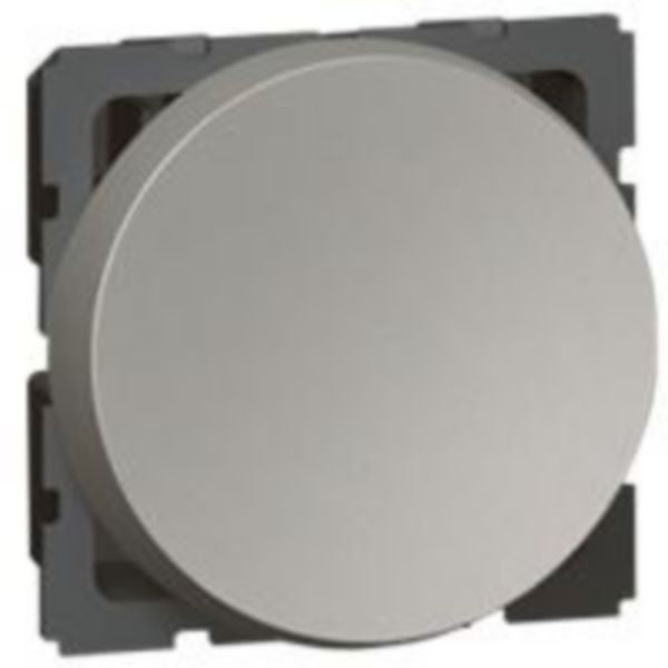 573160 1-way switch - 10 AX 250 V~ - round - 2 modules - Magnesium