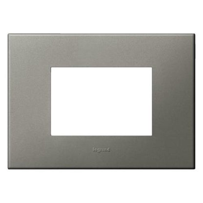 575017 Italian / US standard plate square version 3 modules - Magnesium