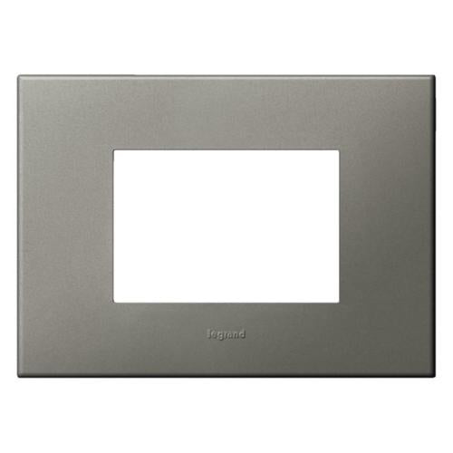575017 Italian / US standard plate square version 3 modules - Magnesium
