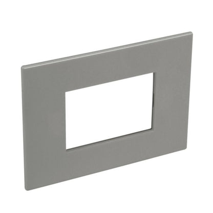 575017 Italian / US standard plate square version 3 modules - Magnesium