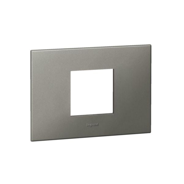 575237 Italian / US standard plate square version 2 modules - Magnesium