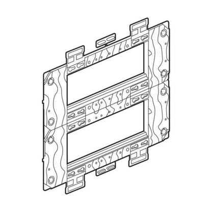 576022 Support frame - for German/French boxes - 2 x 6 horizontal modules