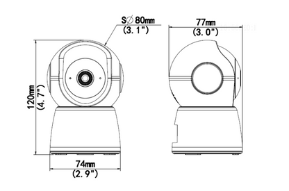 Uho-S2-M3 3MP Indoor Pan & Tilt Wi-Fi Camera