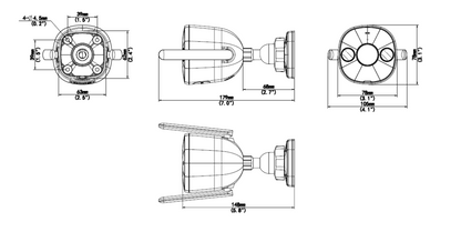 Uho-B2D-M5F3D 5MP HD Outdoor Bullet Wi-Fi Camera