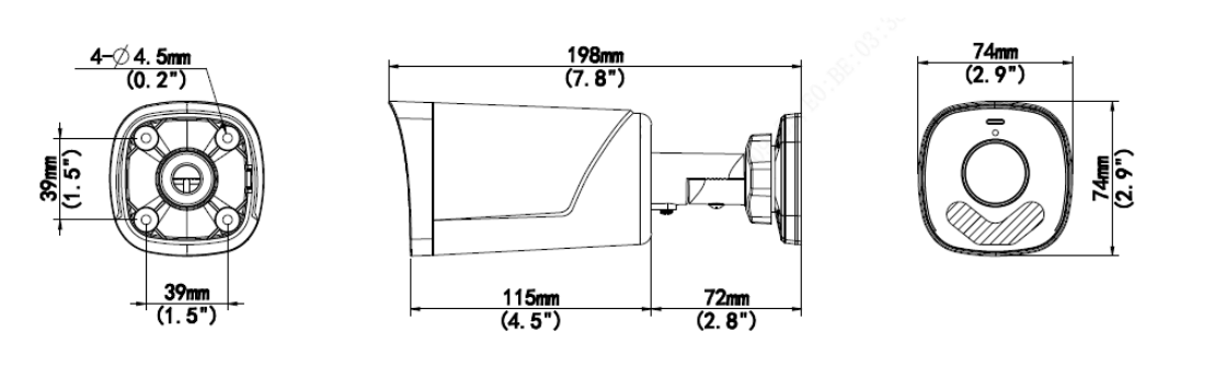 IPC-B233 3MP Fixed Dual-light Bullet