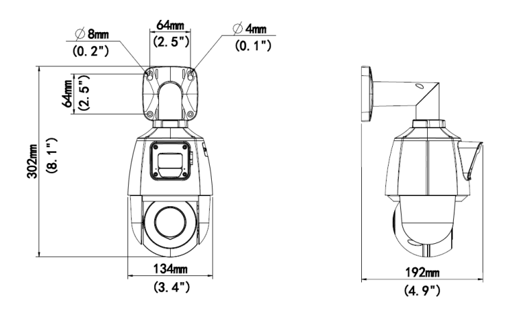 IPC9312LFW-AF28 2MP+2MP Lighthunter Dual-lens Network PTZ camera