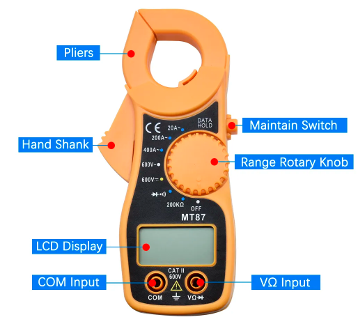 HE87 Mini digital Clamp Meter