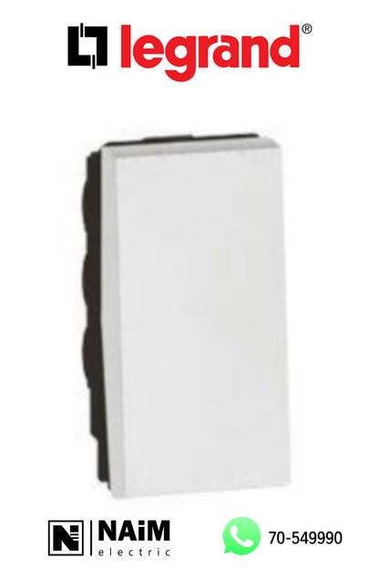 572000 1-way push-button - 1 module - White
