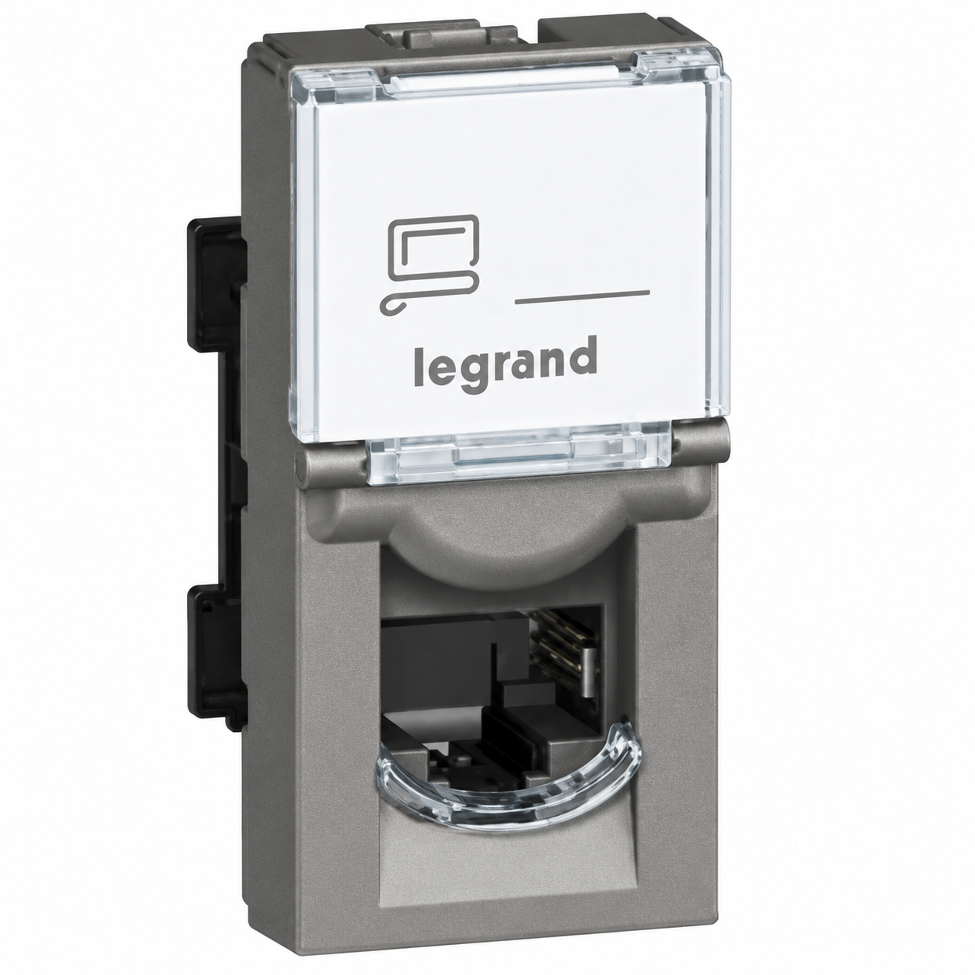 572802 RJ45 socket category 6 UTP 1 module - Magnesium