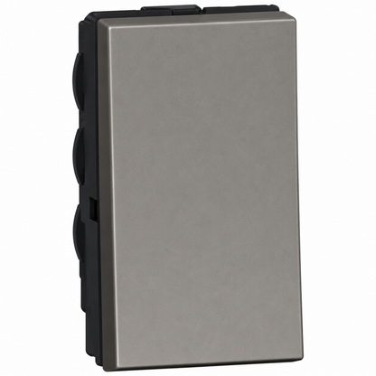573111 1-way switch - 10 AX 250 V~ - round - 1 middle module - magnesium