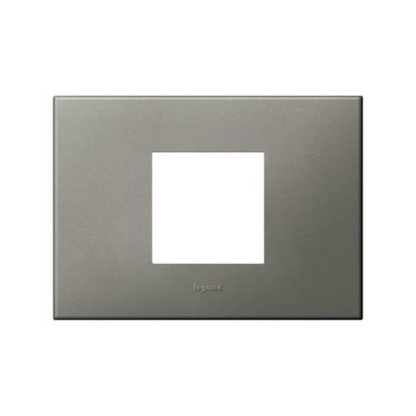 575237 Italian / US standard plate square version 2 modules - Magnesium