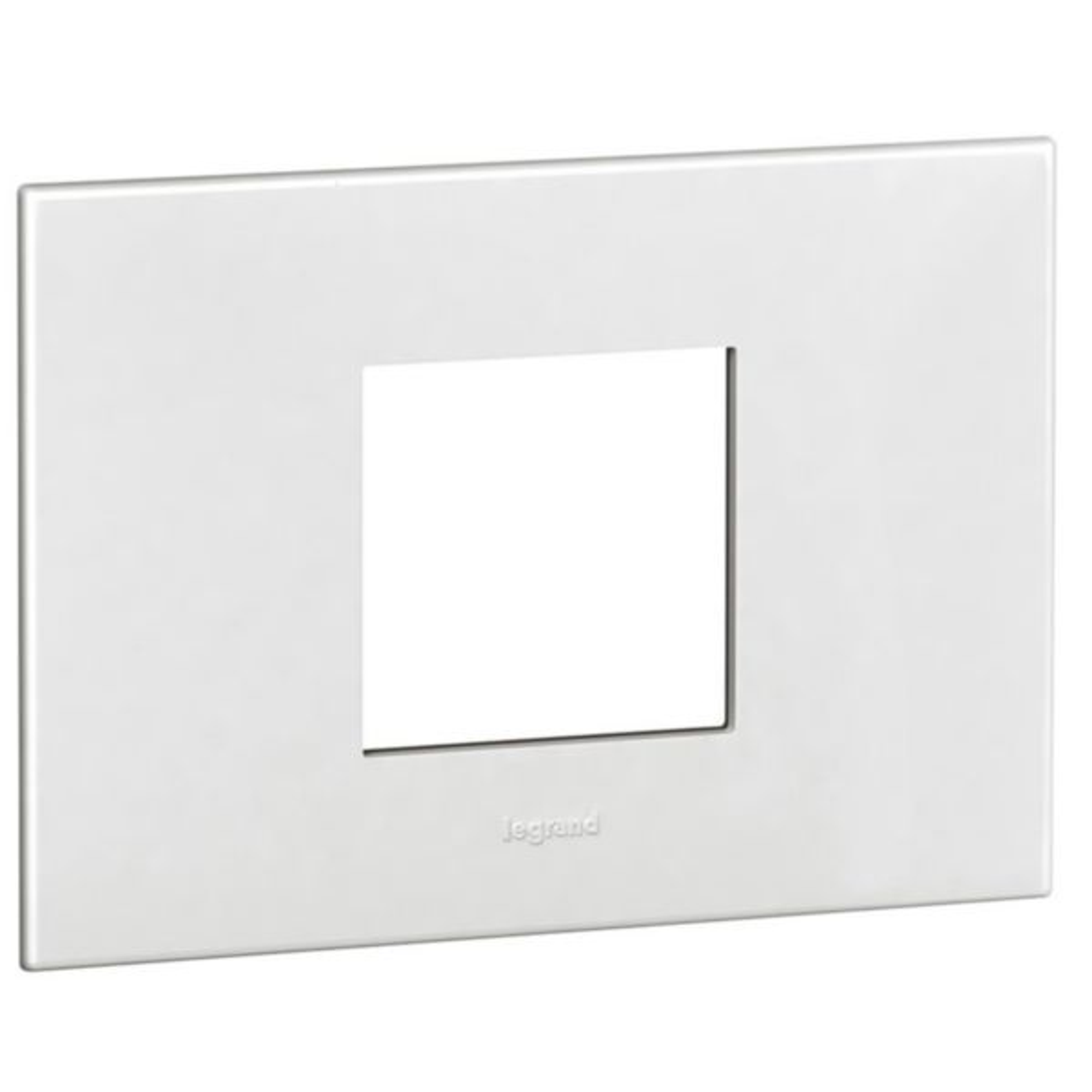 575230 Plate - Italian / US standard - square - 2 modules - White