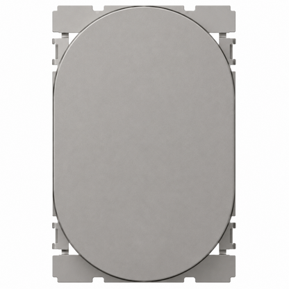 573196 Blank module - round - 3 modules - Magnesium