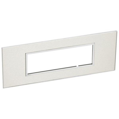 575046 Plate -  square - 6 modules - stainless steel