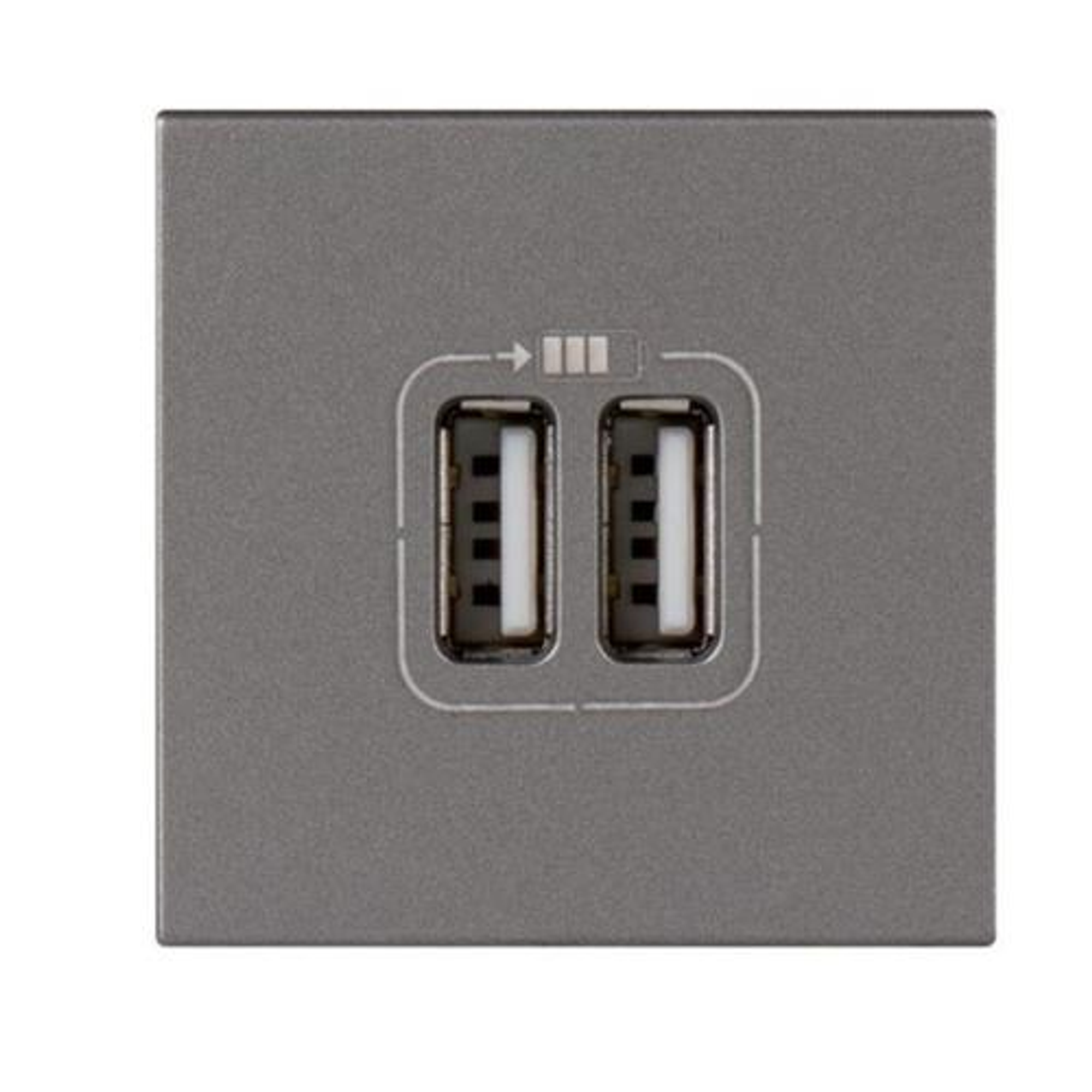 572578 USB power supply - double USB sockets - 5 V- 1500 mA - 2 mod - magnisium