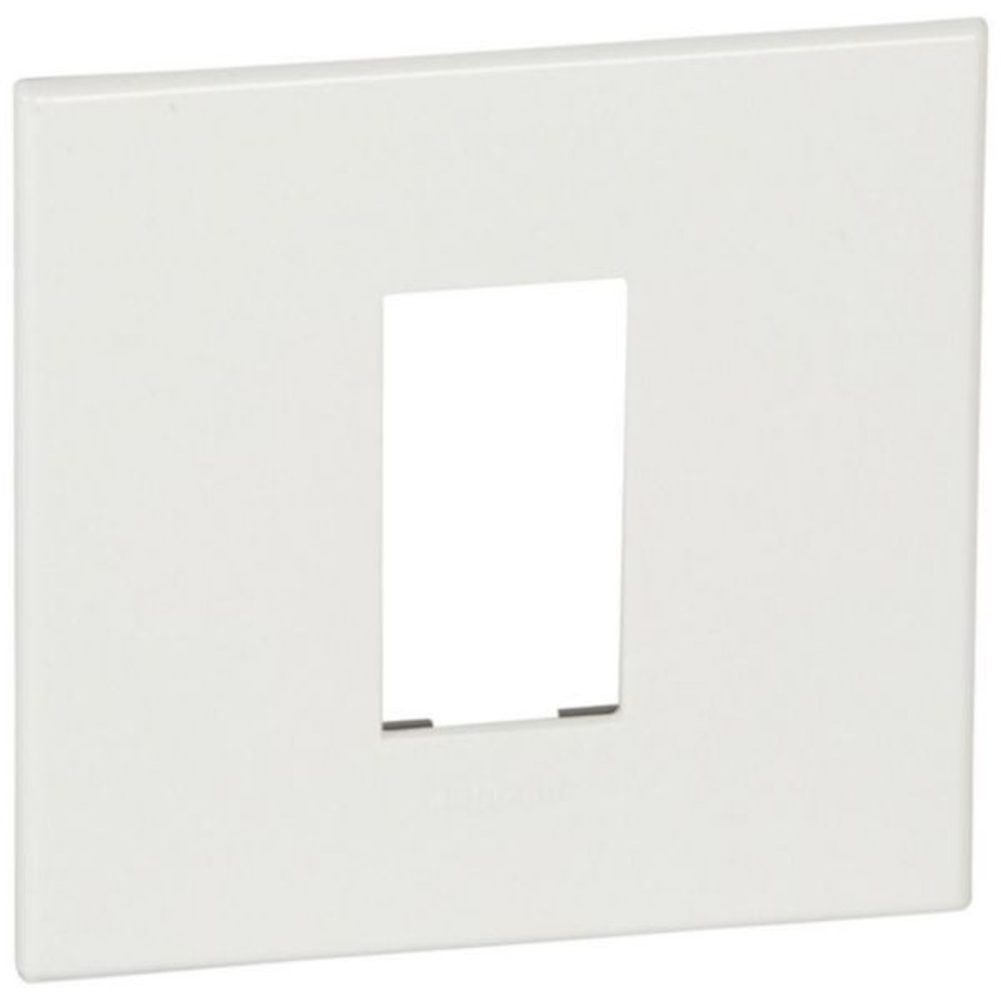 lgr-576540 Plate - French/German std - square - 1 module - White