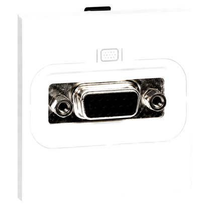 572282 Arteor Screw-Type Female HD15 Socket - 2 Module - White