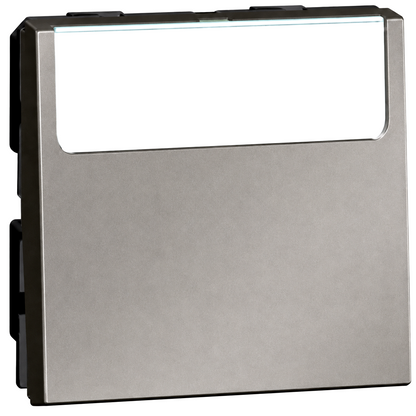 572533 2-way push-button - with label holder - 2 modules - Magnesium