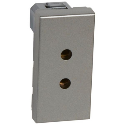 572600 Socket - ELV - 2P - 3 A - 1 module - Magnesium